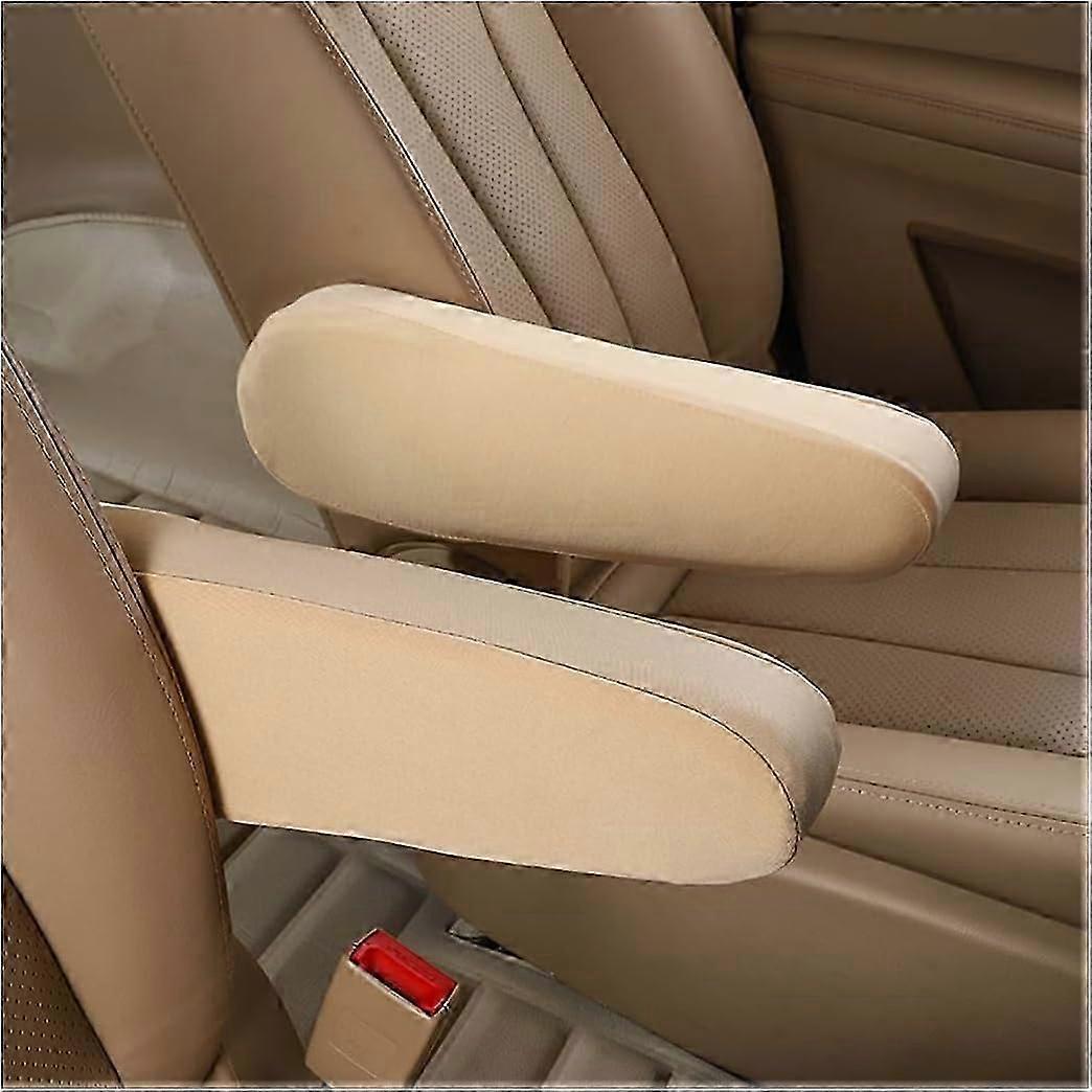 Exquisite2 Pcs Car Front Seat Armrest Covers, Cloth Fabric Armrest Protectors, Universal Size Car Front Seat Armrest Cover, Elastic Fabric Armrest Cov