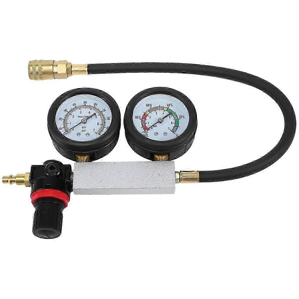 Tu-21 Cylinder Leak Tester Petrol Engine Compression Leakage Leakdown Detector Kit Diagnostics Tool