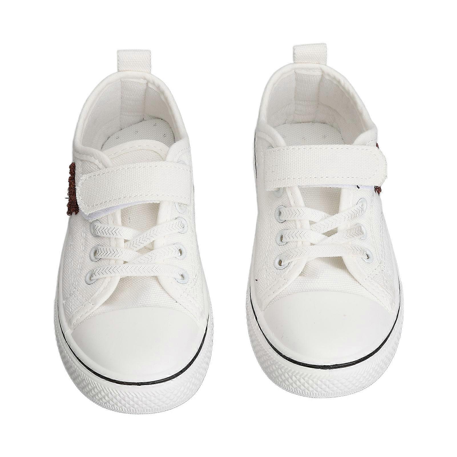 Kid Cartoon Print Canvas Shoes Low Top Hook and Loops Cartoon Pattern Slip On Breathable Casual Shoes for Boys Girls