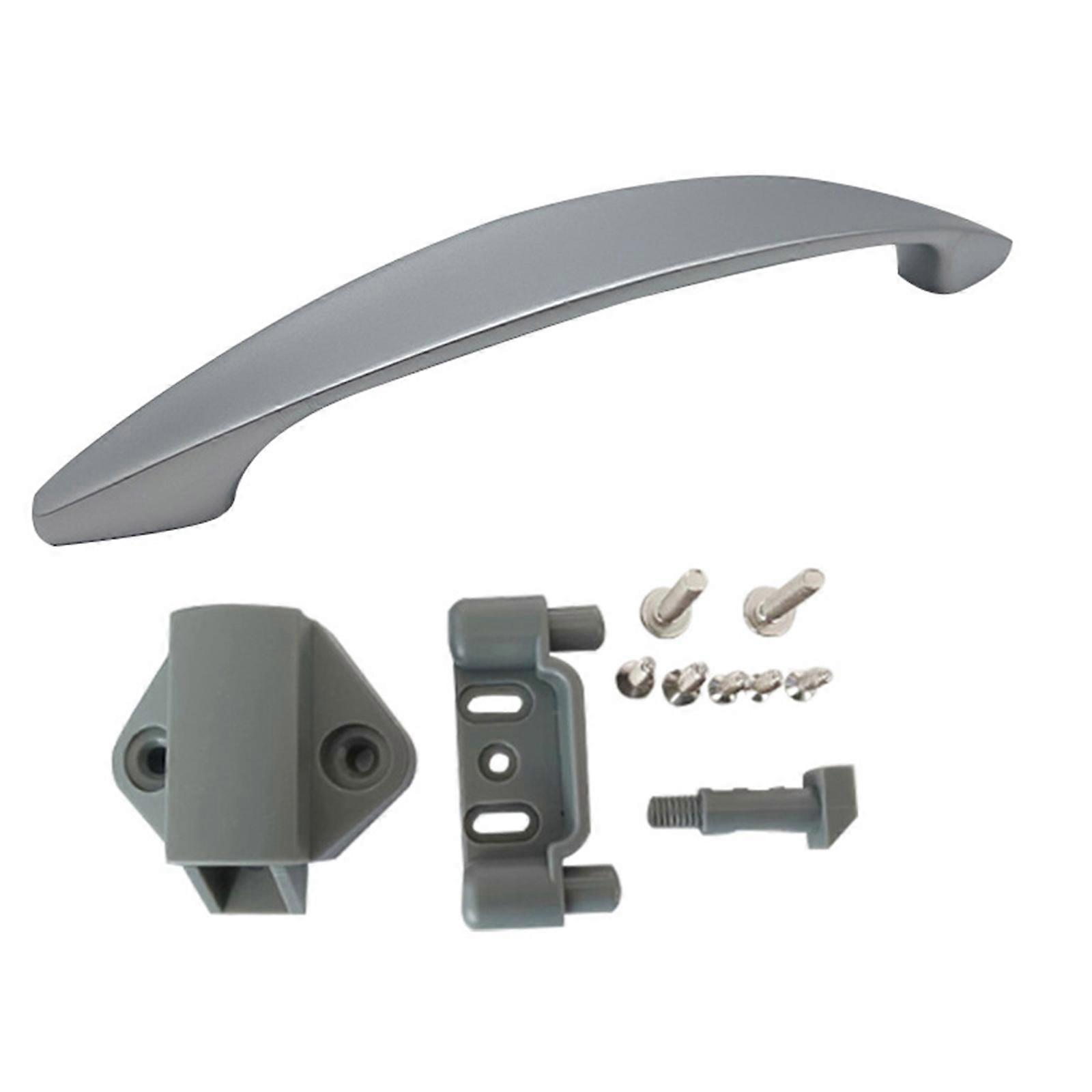Door Lock Universal Camper Pull Lock Marine Drawer Keyless Lock Hardware RVs Boat Lock Handle Pearl Chrome