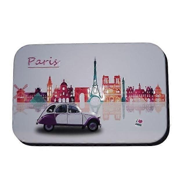 Metal soap tin with print Paris – Stock tin – French hand soap – Marseille soap