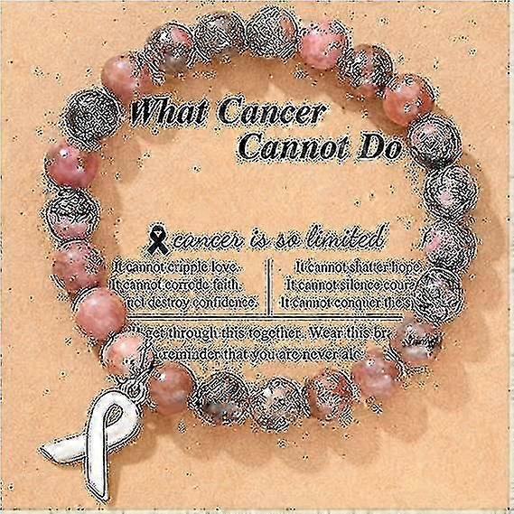 Brystkreft Gaver - Inspirerende armbånd for kvinner og jenter-xdd