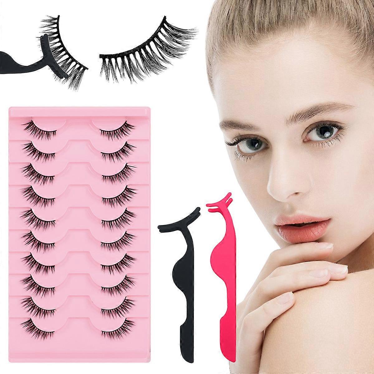 Half Lashes For Bigger Brighter Eyes, Comfortable To Wear, Easy To Apply, Versatile Use: Direct Wear, Stacking For Volume, Cutting Into Clusters,