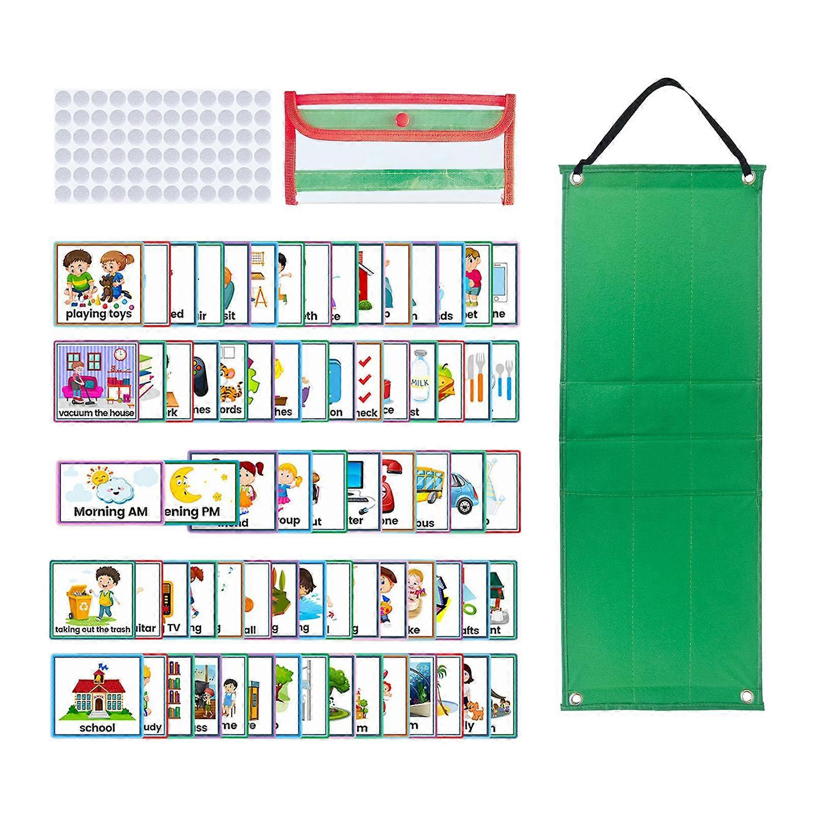 Kids Visual Schedule Calendar Chart Daily Chore Routine Chart for Toddlers