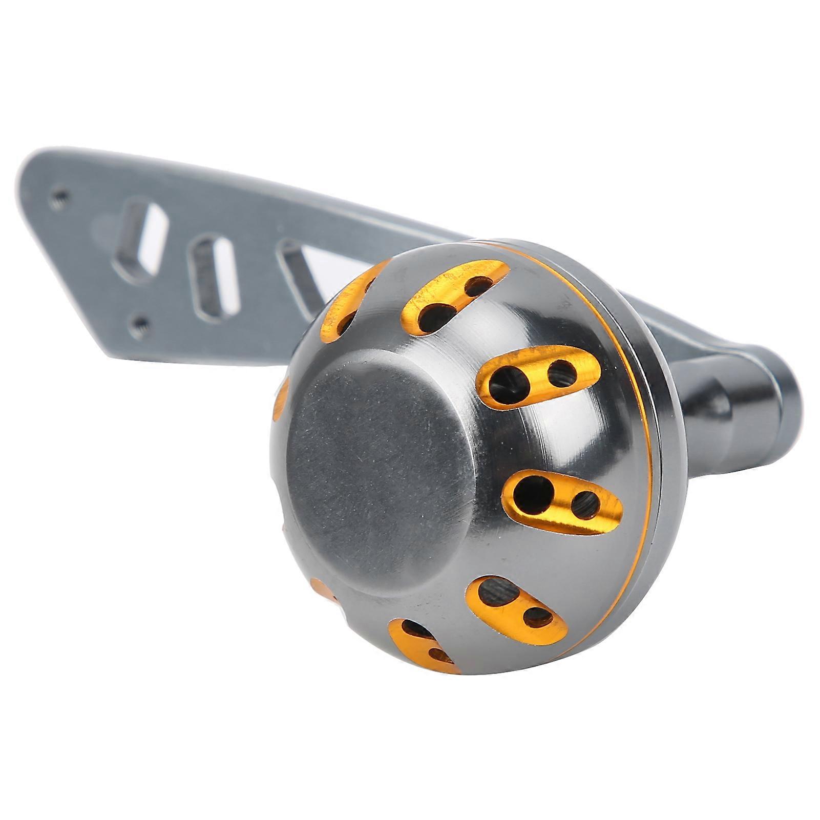 DEUKIO Fishing Reel Metal Handle CNC Knob with Fittings Replacement Parts Accessory (Gun Color)