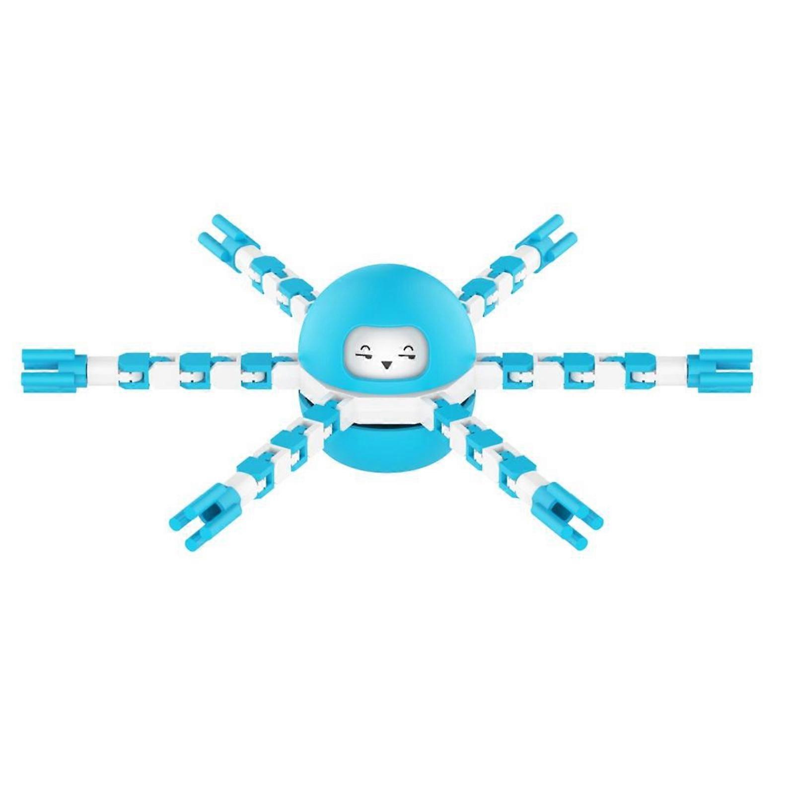 Transformable Gyroscope Chain DIY Mechanical Spiral Deformable Robot Decompression Toy for Kids Adults