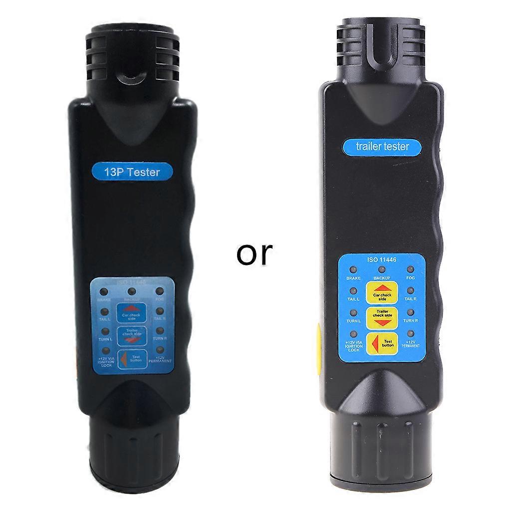 12V 13 Pin Car Truck Trailer Light Wiring Circuit Plug Socket Signal Line Resistance Tester Checker Inspection Detector  Blue