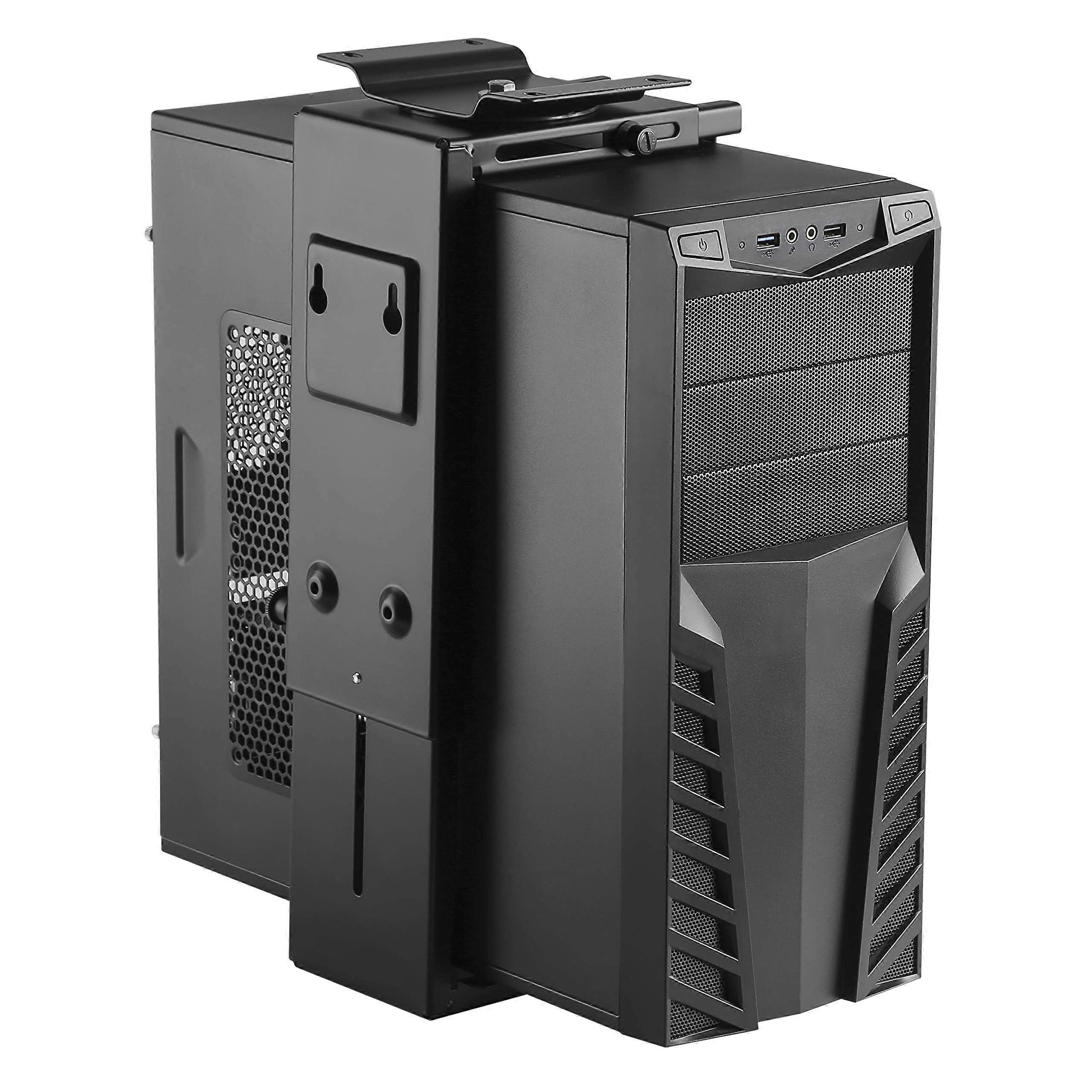 Adjustable Under Desk Computer Mount and Wall Mount for Space-Saving Organization