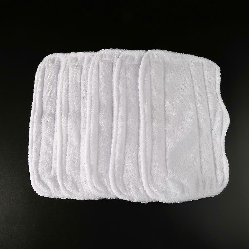 5Pcs Steam Mop Soft Microfiber Cloth Covers for Shark S3101 for Head Replacement  White