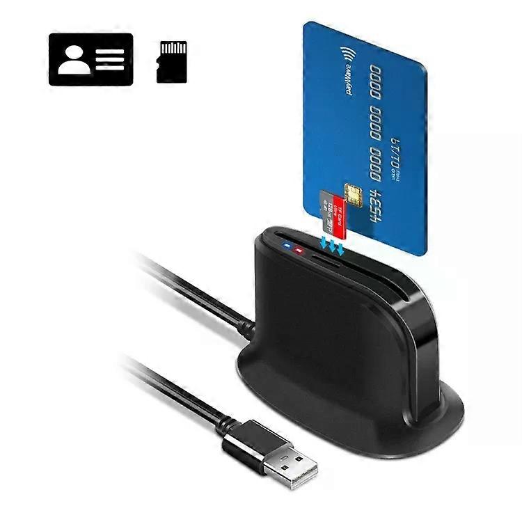 USB Card Reader-Smart IC ID CAC TF & TF Card Reader -