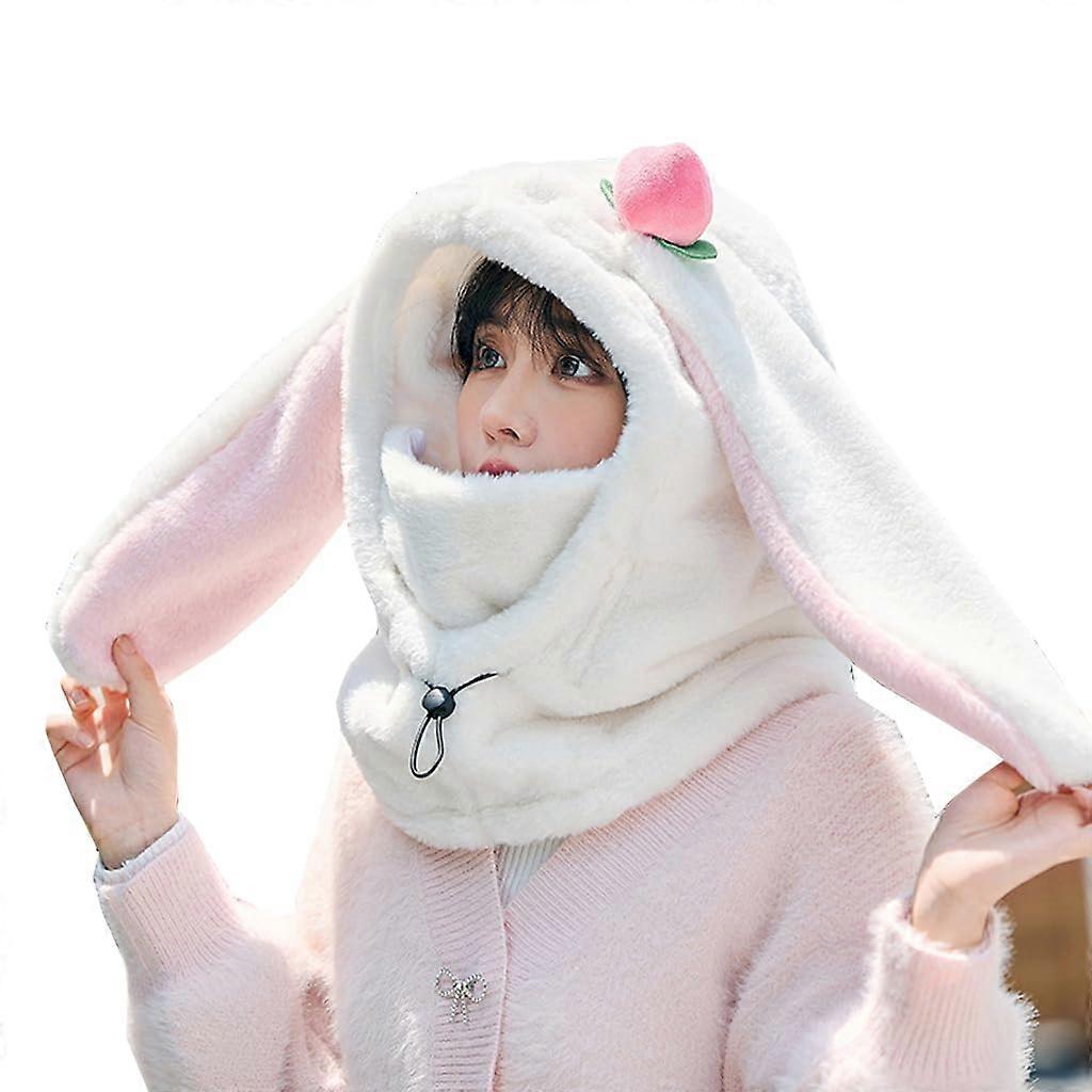 Cute Plush Skiing Helmet Cover, Outdoor Snow Sports Helmets Warm Scarf Hats, Winter Fun Riding Gear (Helmet Included) Not