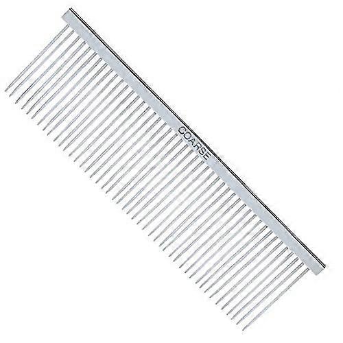 Chrome -coated steel greyhound combs professional dog care comb - Choose Size (stainless coarse)