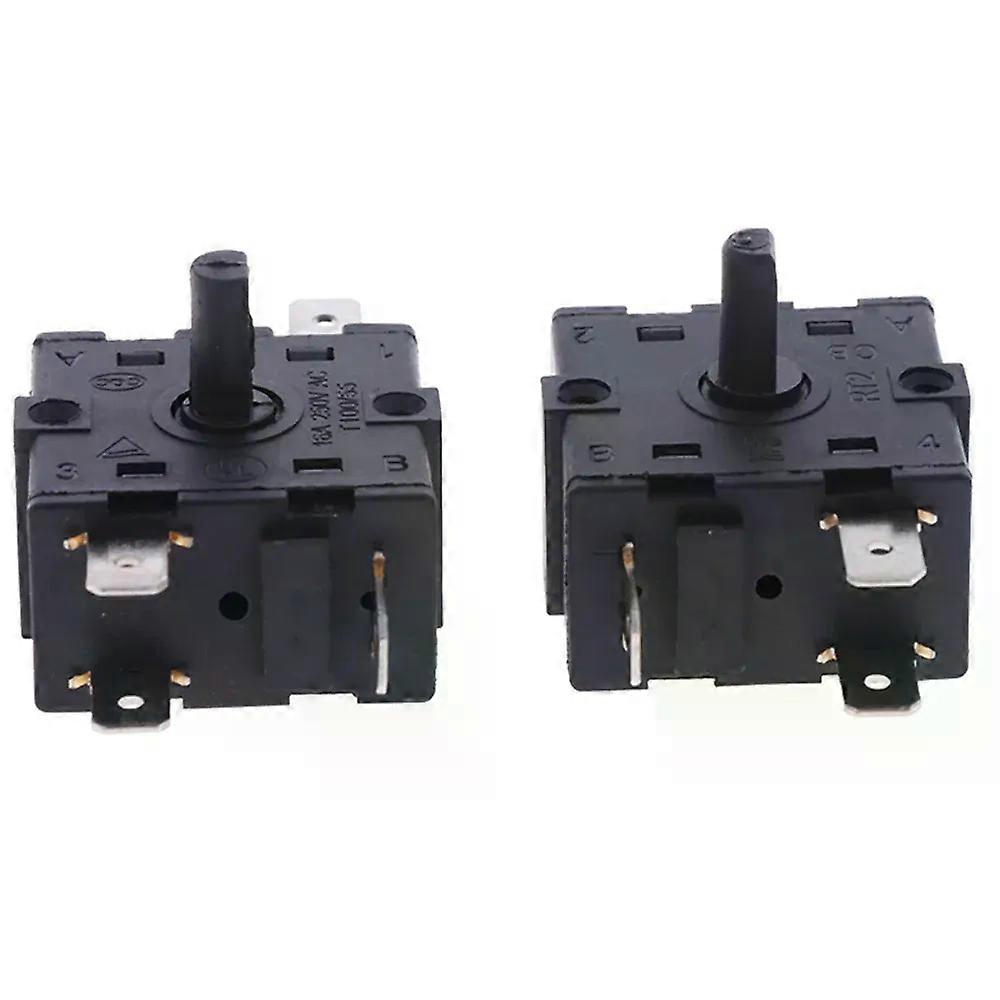 AC 250V 16A 3Pin 5Pin Electric Room Heater Rotary Switch Selector 3 Position 4Position Rotary Switch Selector 1pc