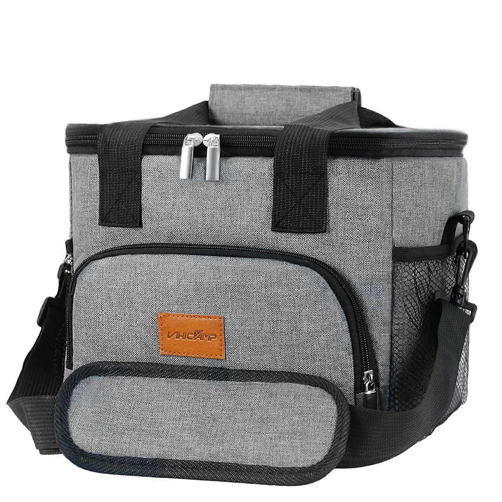 Portable Soft Cooler Bag - 24/60 Can Insulated Collapsible Cooler for Picnic, Beach, Outdoor Work, Leakproof Ice Chest