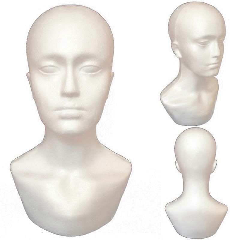 Foam Male Display Mannequin Head Dummy Wigs Hat Scarf Stand Model