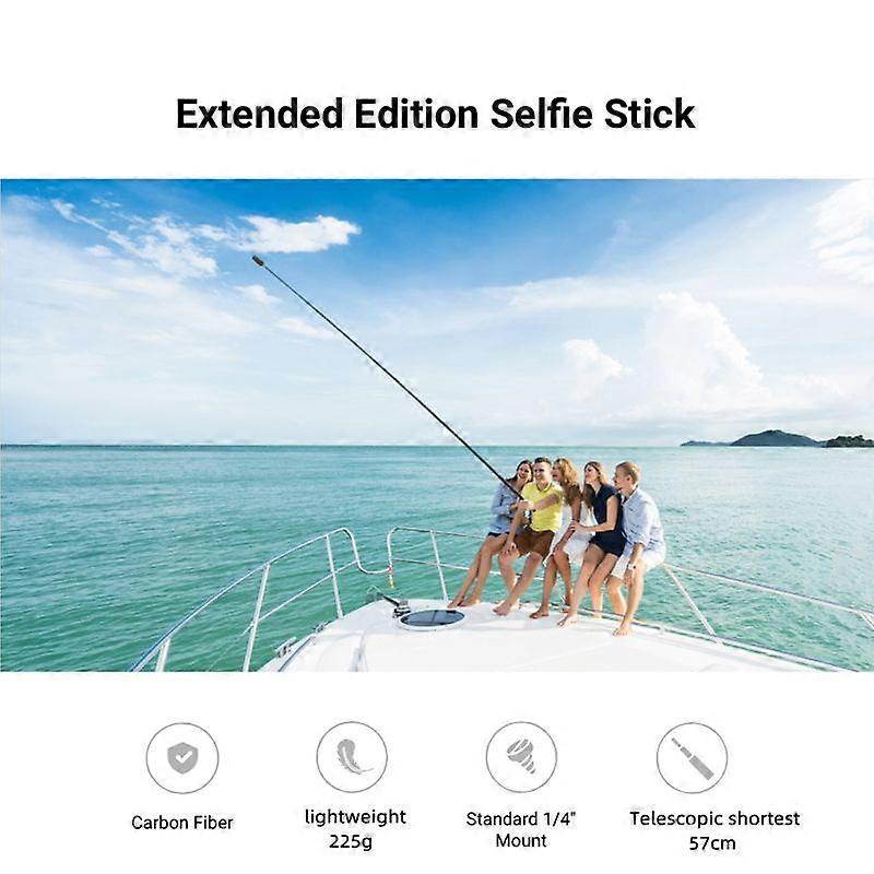 UURIG 2.9m Super Long Carbon Fiber Invisible Selfie Stick for Insta360 X3 /DJI ACTION 3 /for GOPRO 11 Camera Selfie Stick