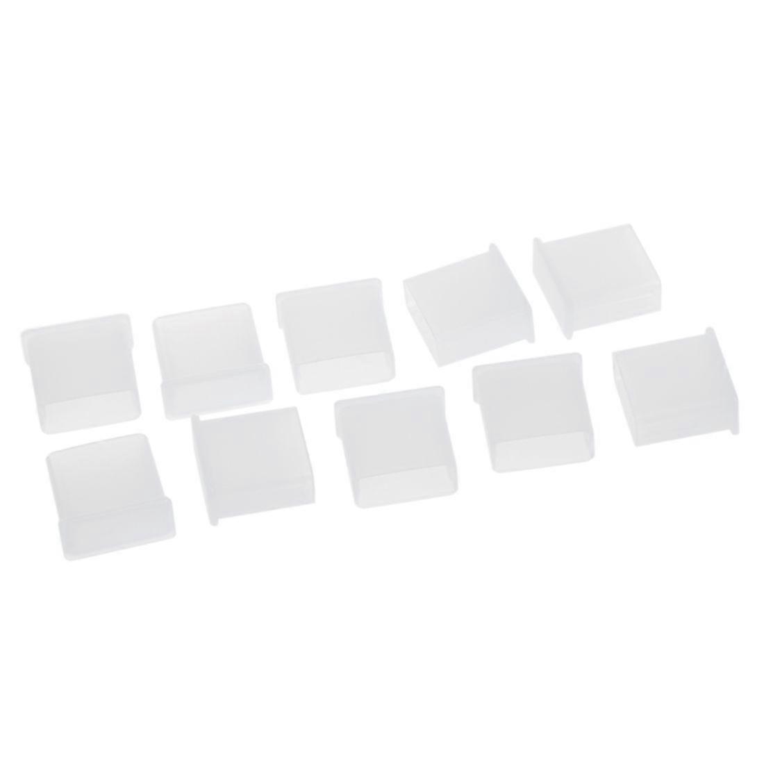 10pcs clear plastic USB type A plug dustproof plug stopper protection cap