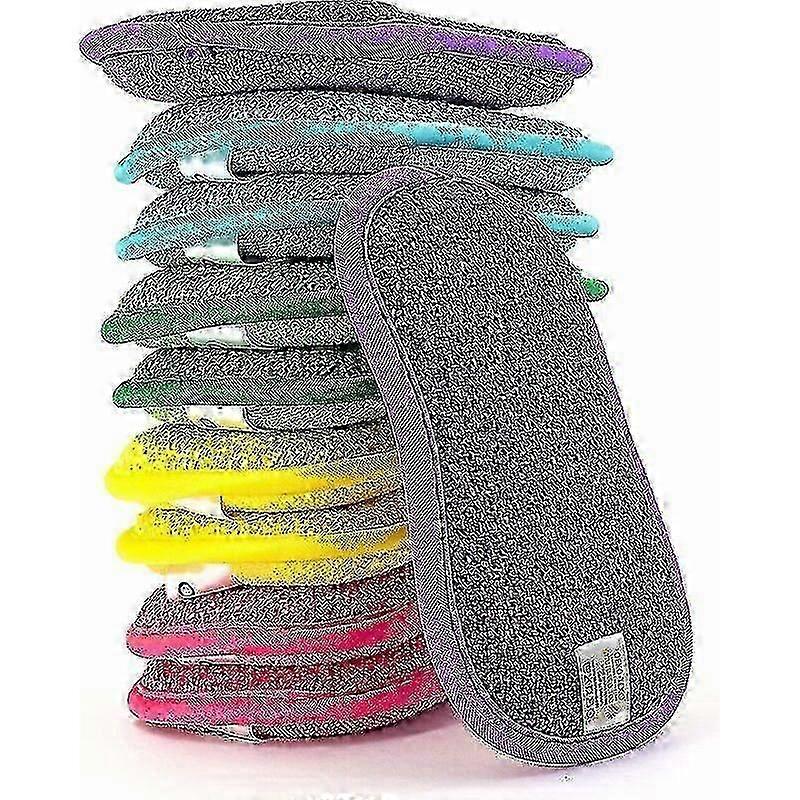Set mit 10 waschbaren und wiederverwendbaren Mikrofaserschwämmen - Geschirrspül- und Küchenschwamm - umweltfreundlich - mehrere Farben - Magic Double-Sided Multi-Use-Yva