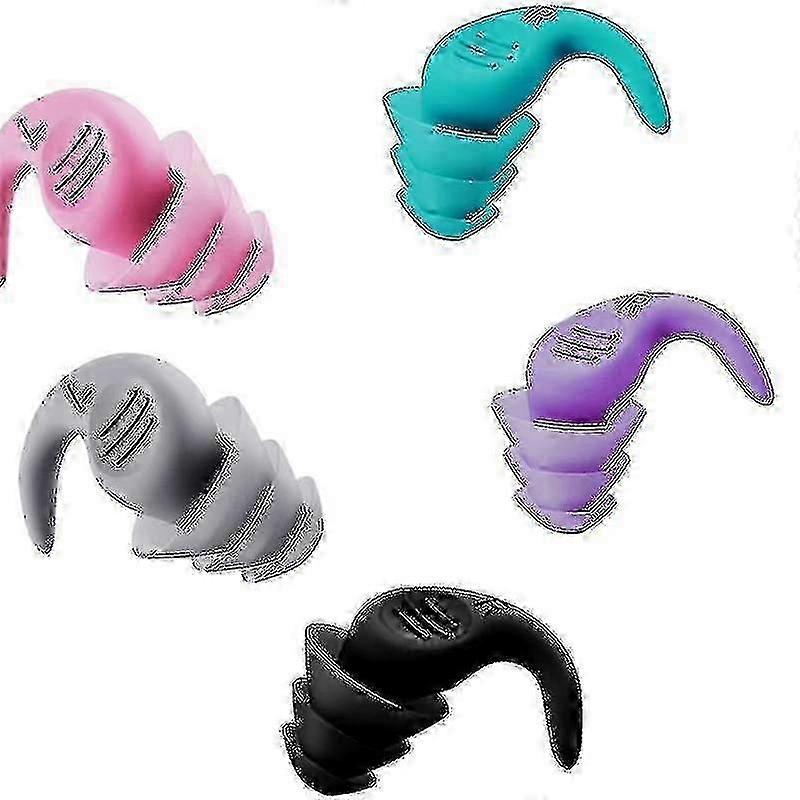 Ear Plugs Reusable Noise Cancelling Earplugs,5 Pairs Ear Plugs Sound Blocking Sleeping