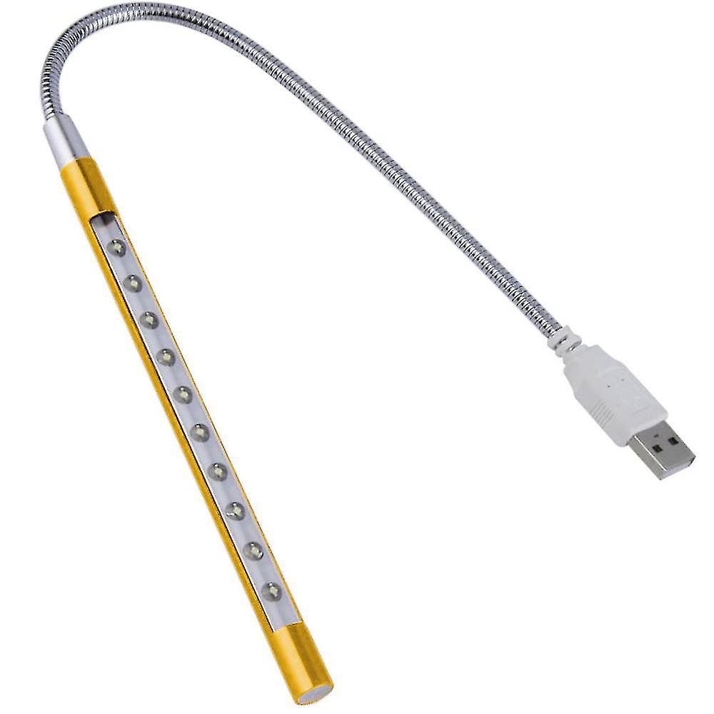 Light Laptop Lamp Usb Led 5v 1w 10led Long Gooseneck Touch Dimmer Lamp