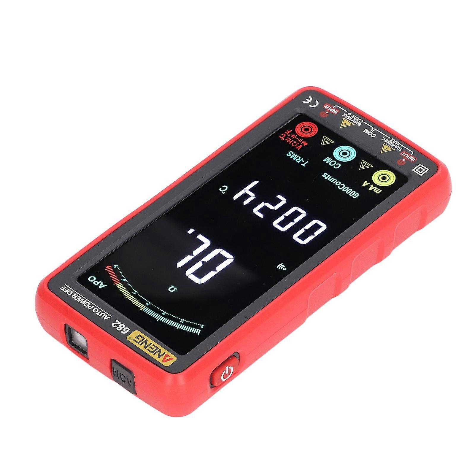 Digital Full Screen Multimeter VA LCD Auto Range Resistance Voltage Current Tester 6000 Counts