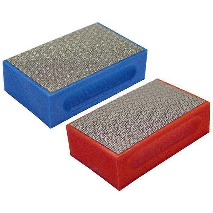 KIT OF 2 DIAMOND PADS FOR ROUGHING AND SMOOTHING MARBLE, GLASS, CERAMIC