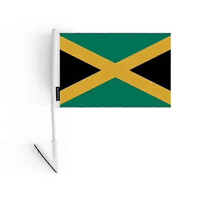 Adhesive flag - Gambia - 14x21cm - Durable polyester - Lightweight - Double-sided