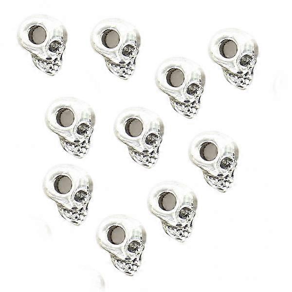 3x10pcs Retro Skull Spacer Beads