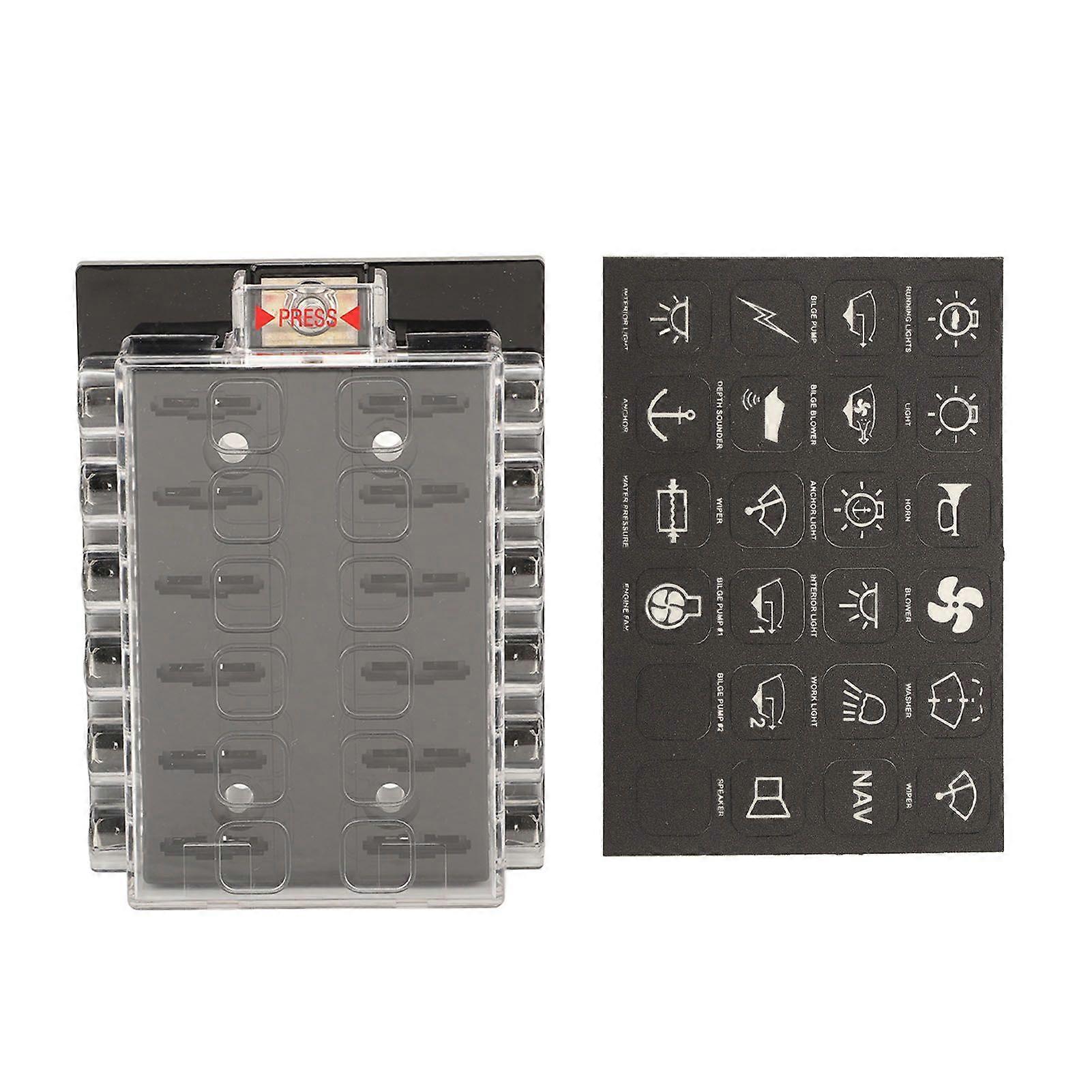 2025 Latest Model  Fuse Block Blade Fuse Box ATC ATO for Boat Marine Vehicle