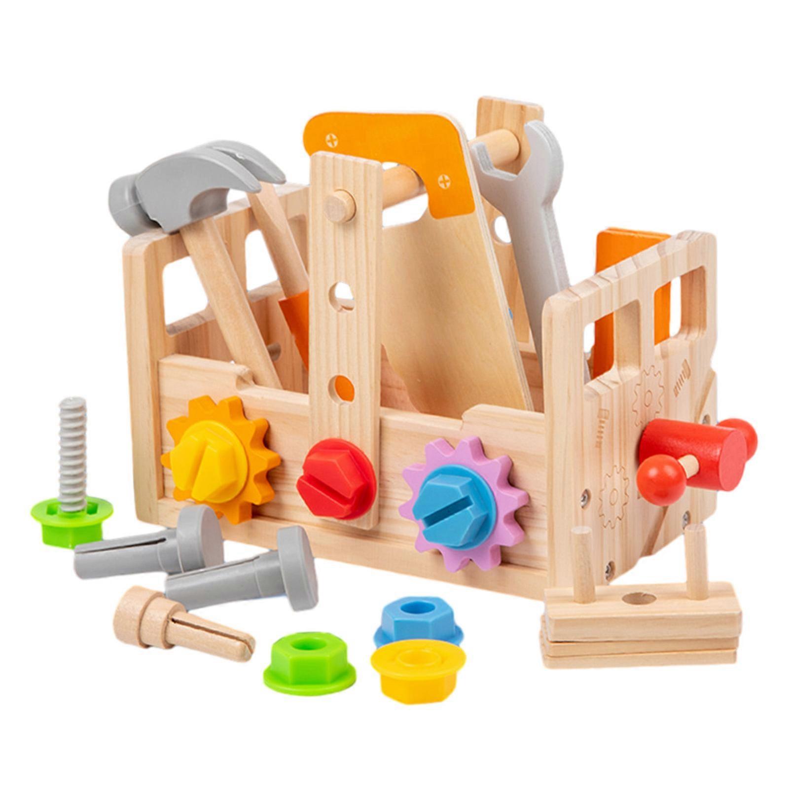 Portable Tool Kits Toy Assembly Tool Set Construction Tool Kits Sensory Enlightenment Carpenter Toy Children Pretend Toy