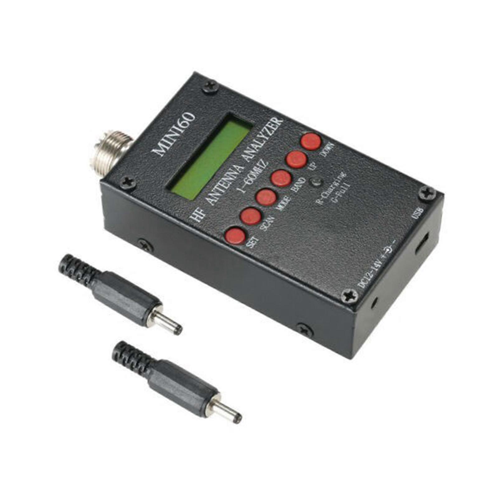 Portable Ham Radio Antenna Analyzer 1-60MHZ Shortwave Meter Simple Operation Suiatble for Ham Radio Hobbists Durable