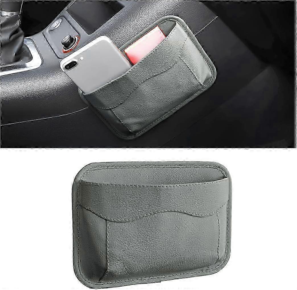 مقعد السيارة الجيب الجانبي منظم ، حقيبة تخزين صغيرة من جلد PU للباب الأوتوماتيكي ووحدة التحكم