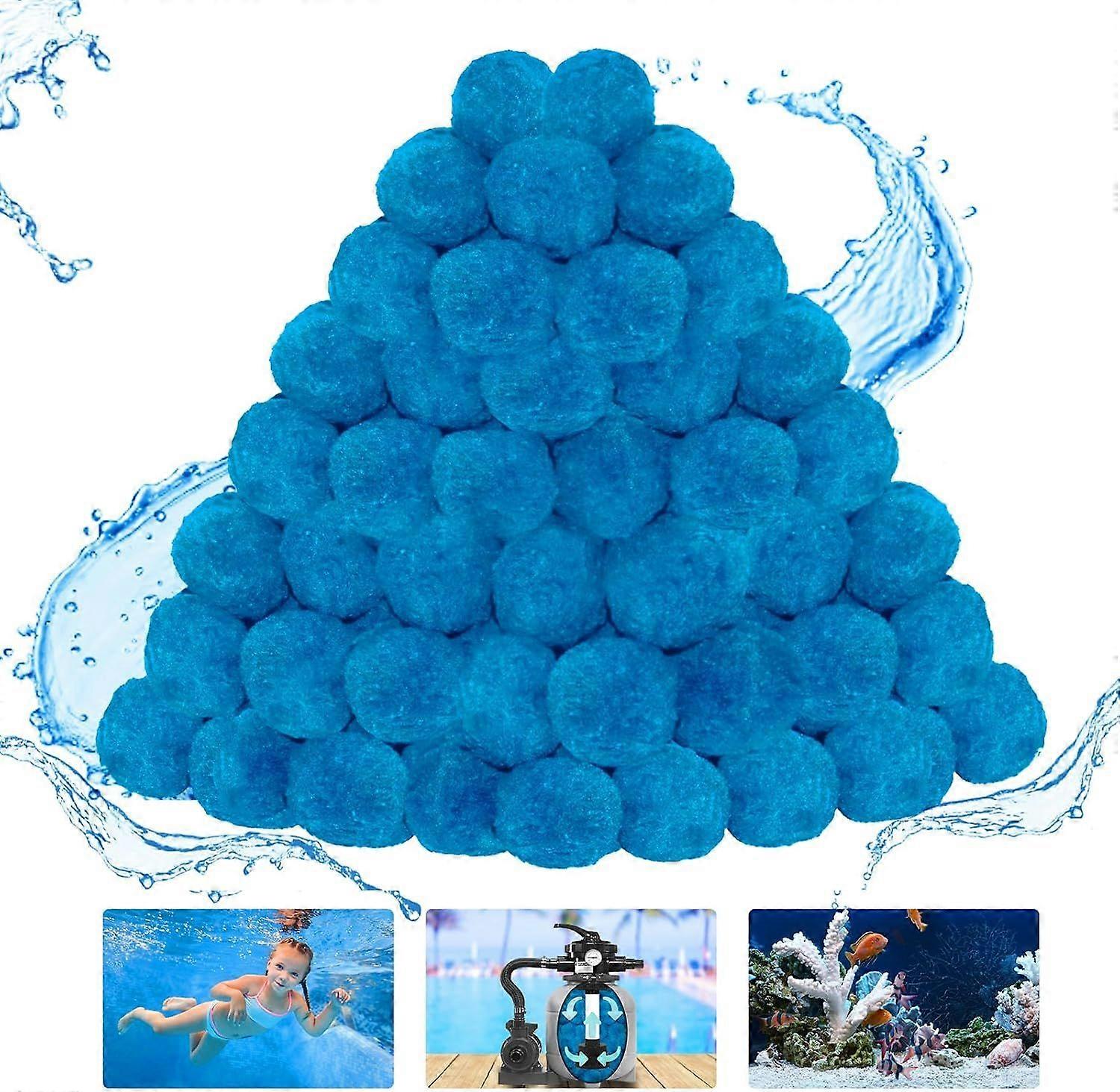 4 lbs Pool Filter Balls, New Upgrade Efficient Swimming Pool Filter Sand