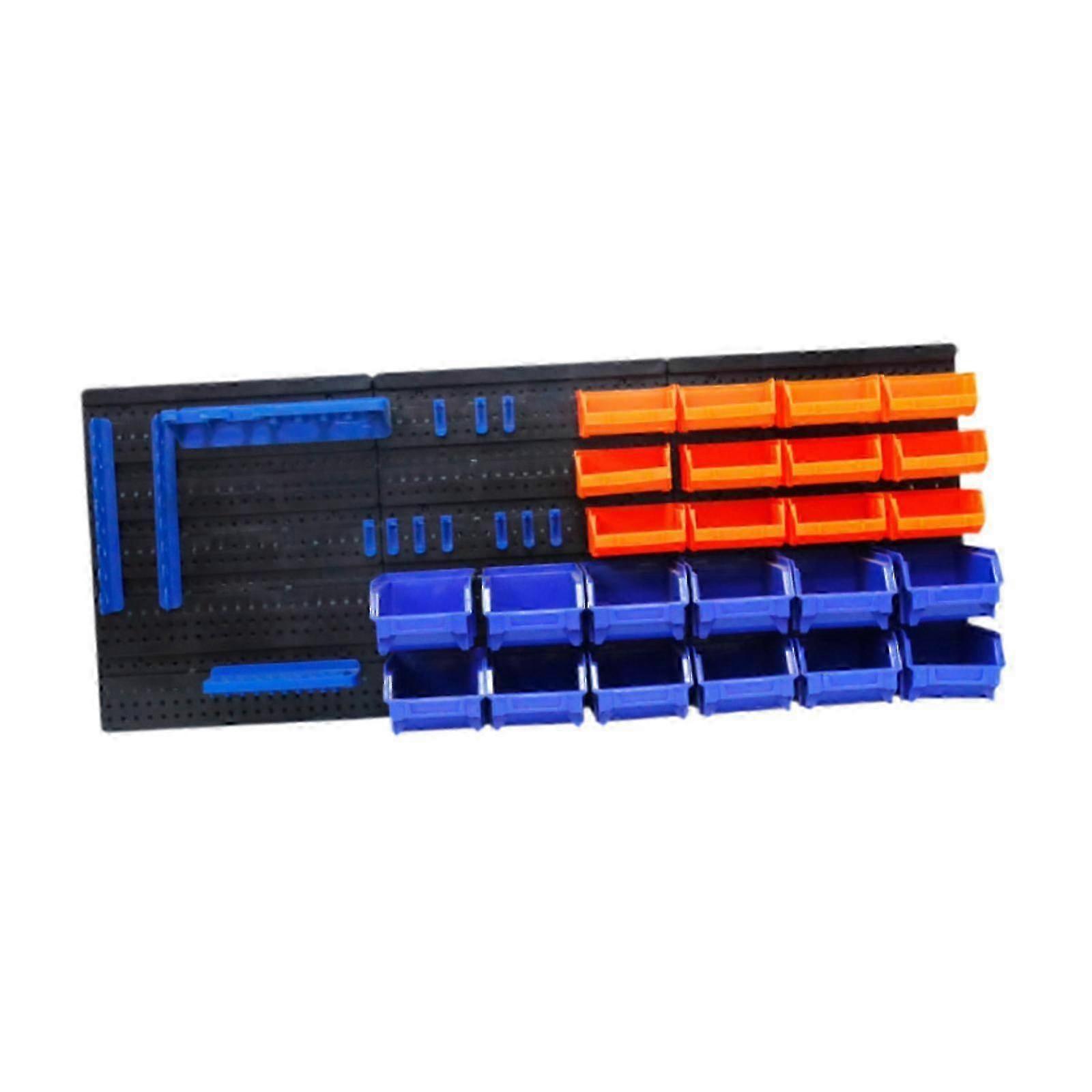 Storage Bins Organizer for Garage Shop Tools, Hardware, Bolts, and Nuts with Parts Rack for Efficient Storage Solutions