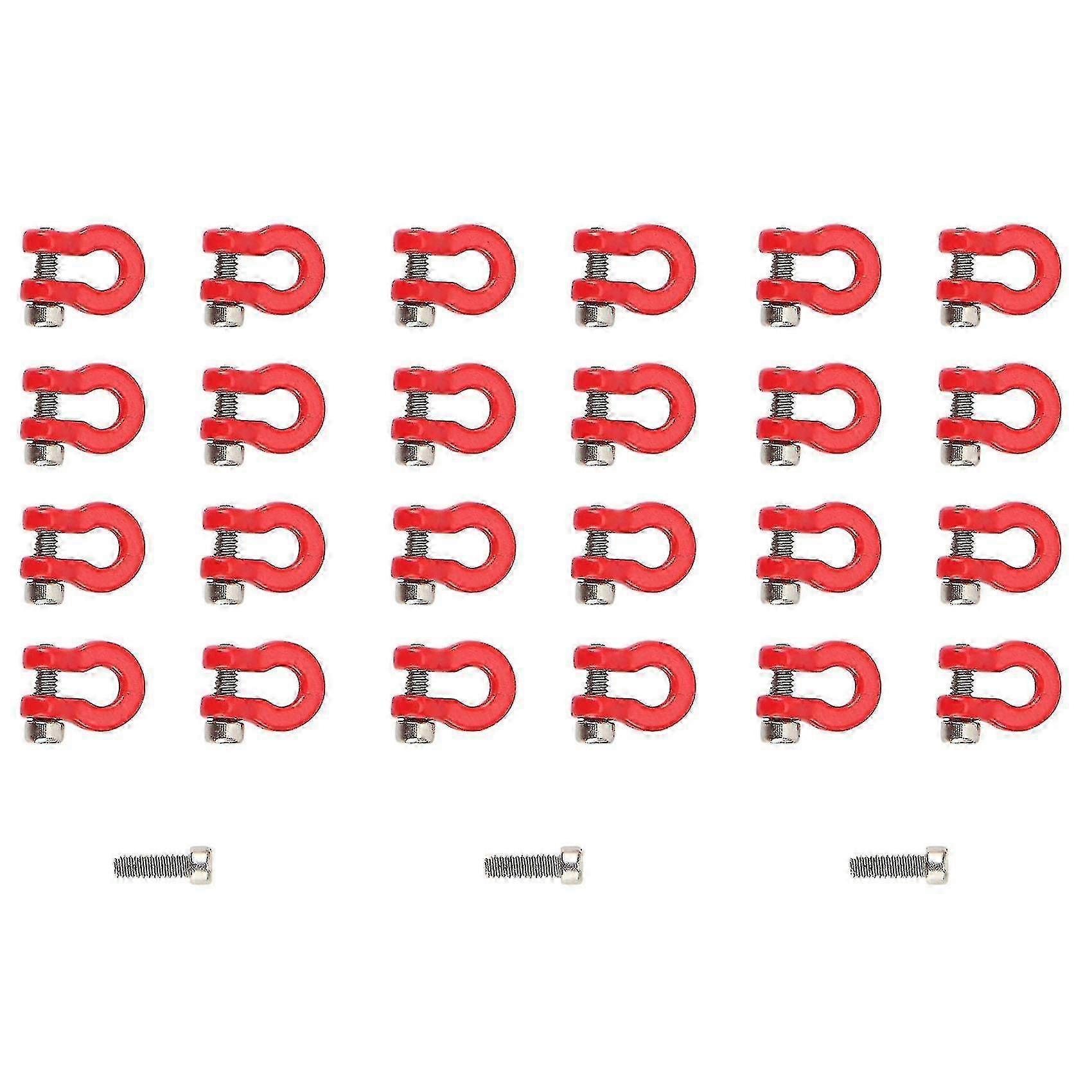 24pcs Bumper Trailer Hook Tow Sle Hook Suitable for 1/24 Scale RC Vehicles