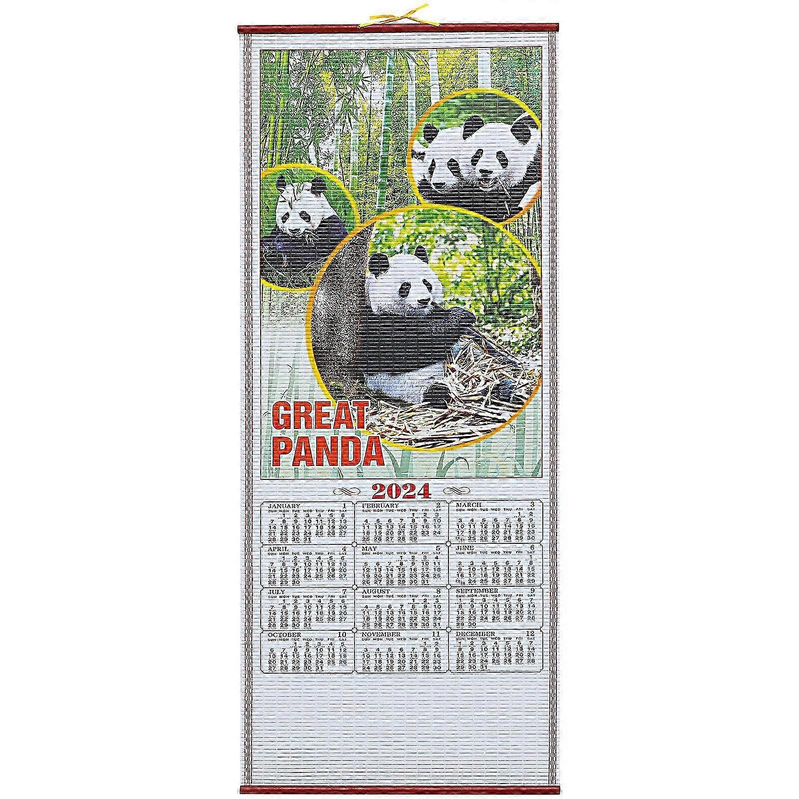 Decorative 2024 Hanging Calendar with Dragon Design for Home and Office Use, Perfect for Celebrating the New Year