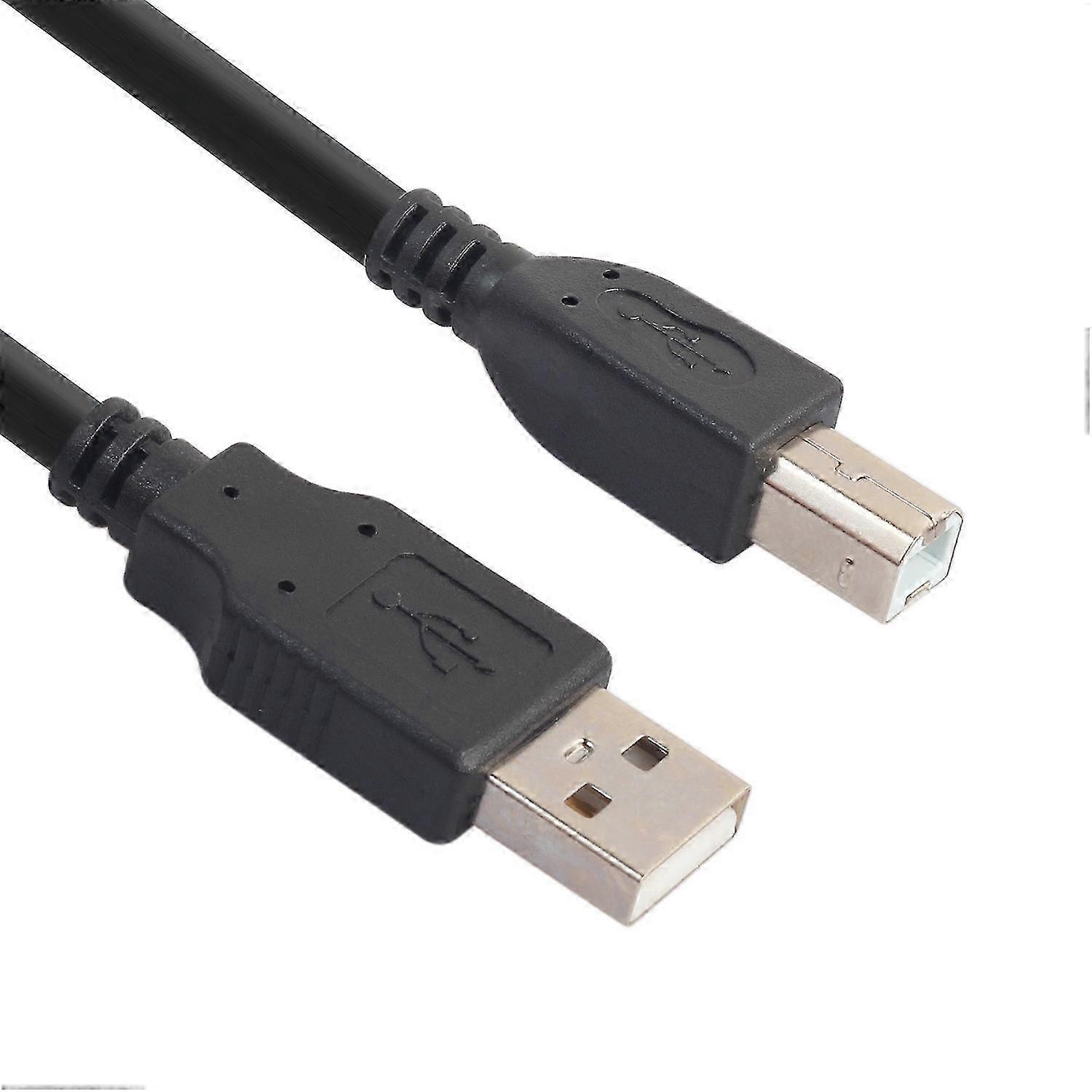 1.5M USB 2.0 AM-TO-BM Printer Cable Type-A to Type-B High Speed Printer Cord Compatible with Certain Brands