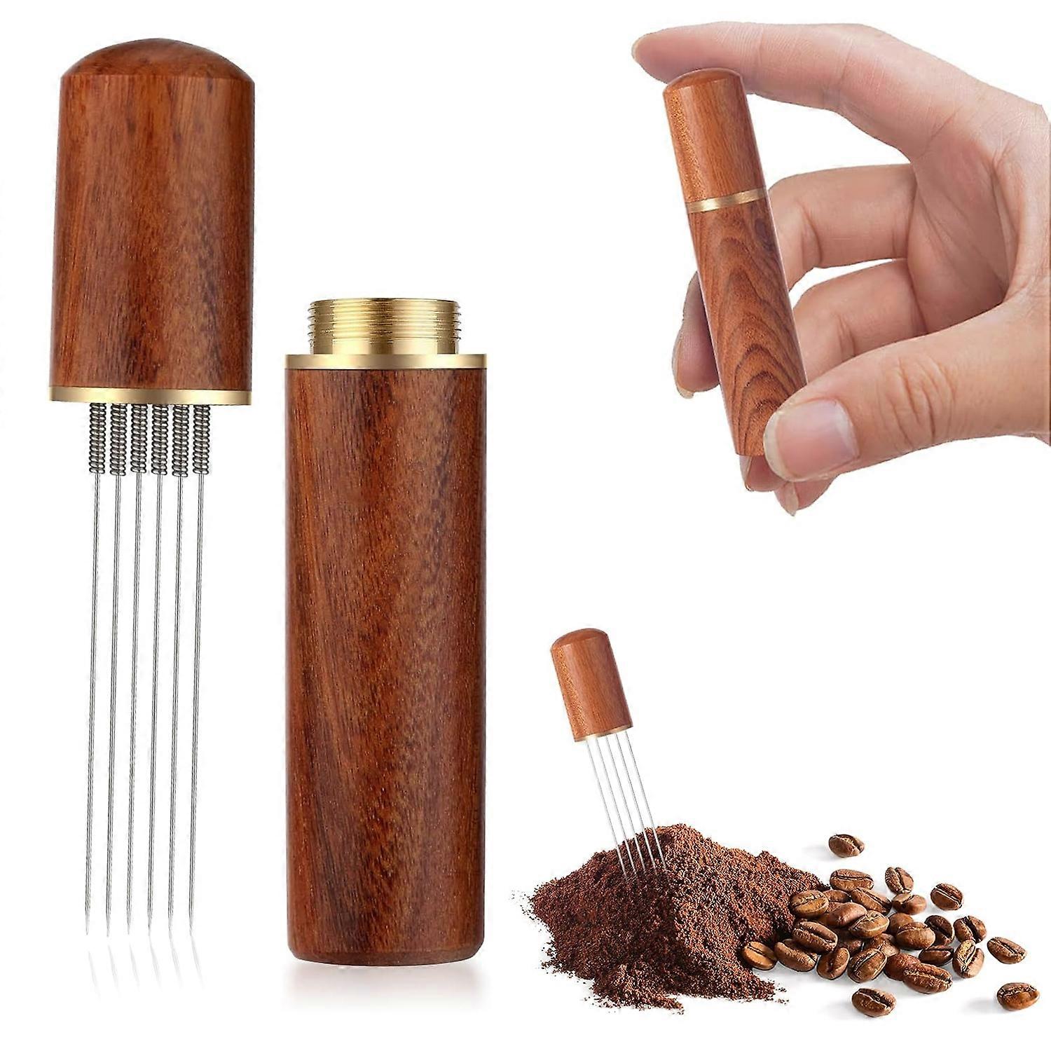 Espresso Dispenser Tool WDT Tool with 8 Espresso Needles Espresso Blender Coffee Accessories with Storage Barista Gift