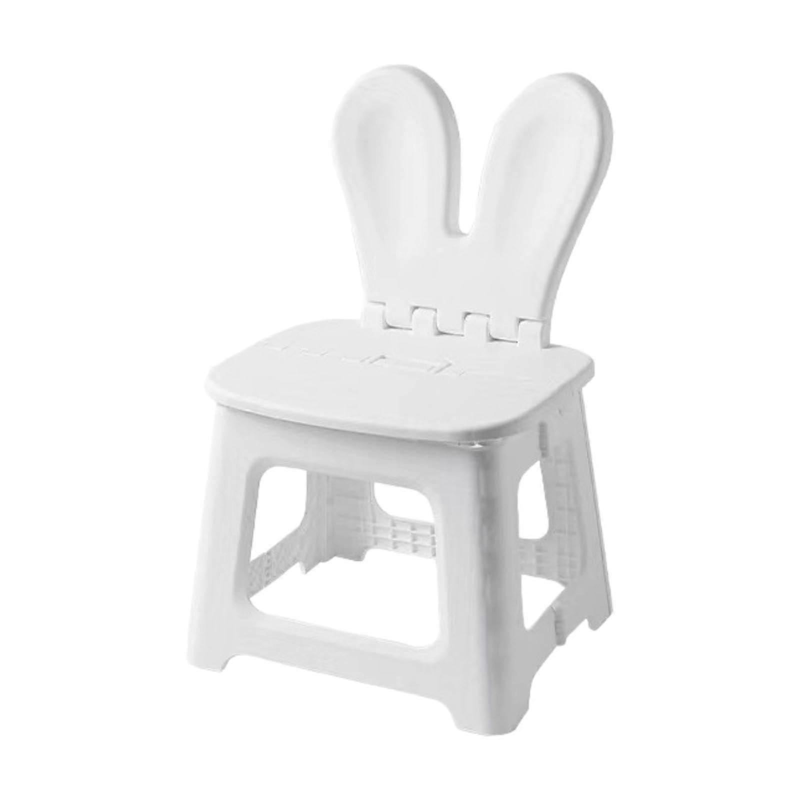 Foldable Stool for , Versatile Seat with Back Support for Garden and Travel Rabbit