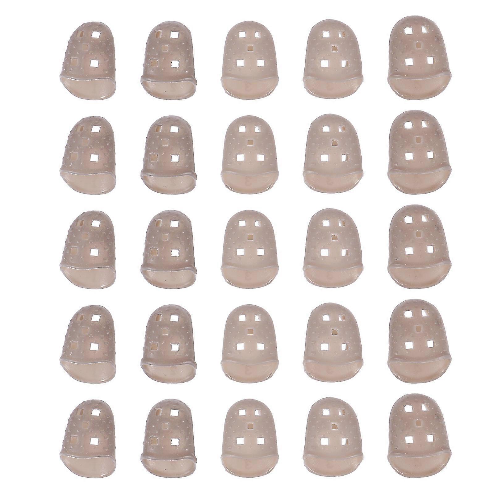 25pcs Silicone Guitar Fingertip Protectors for Enhanced Playing