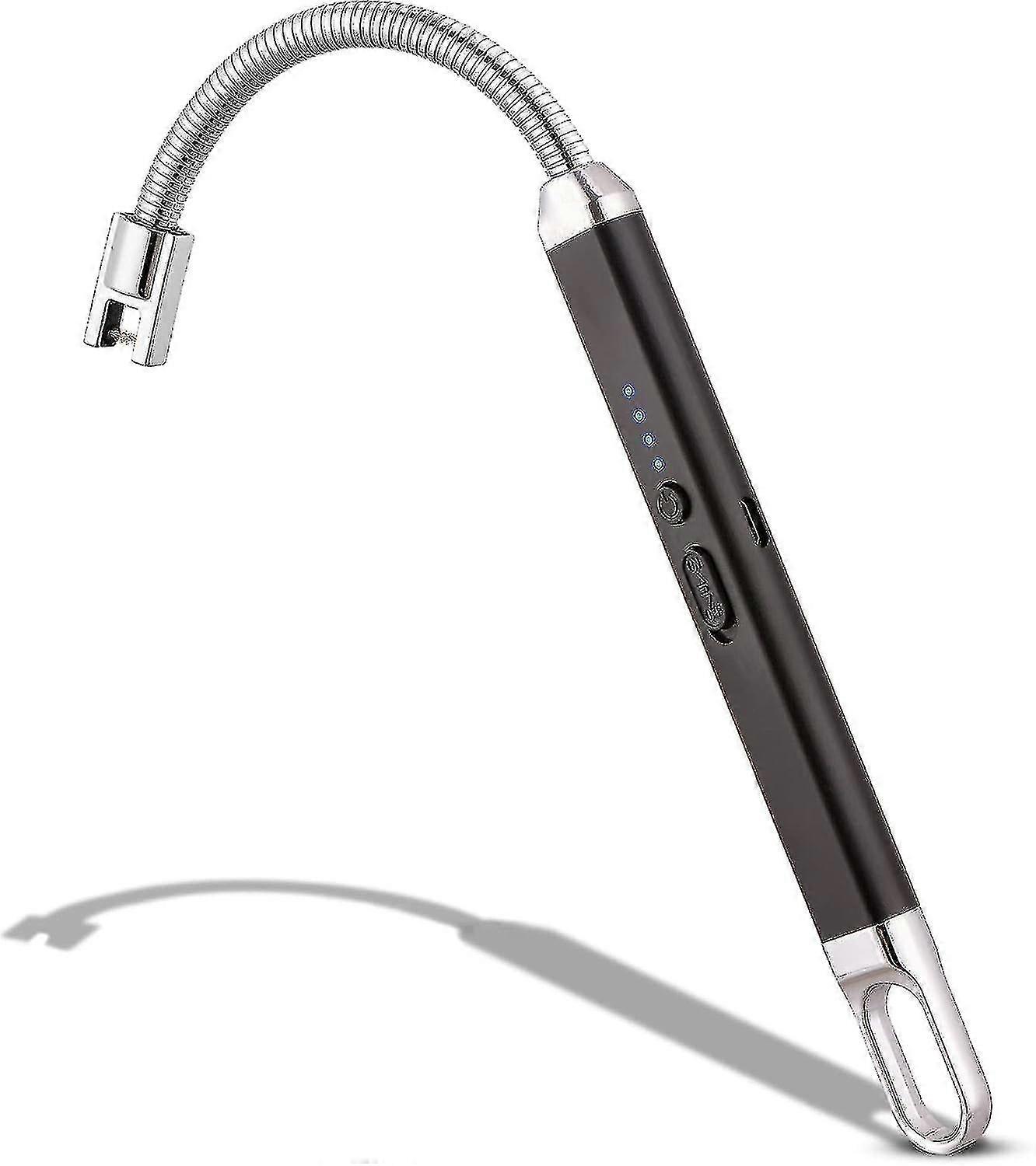 Rechargeable USB Arc Lighter for Candle Camping BBQ Black