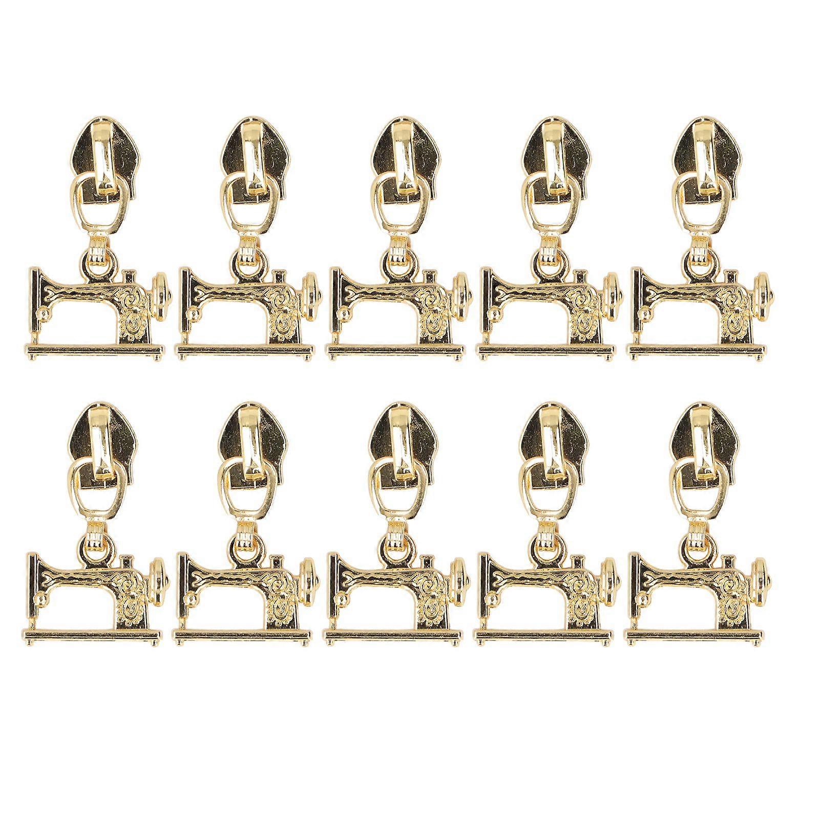 2025 Latest Model  10 Pcs Zipper Pull Sewing Machine Metal Zipper Pulls Jacket