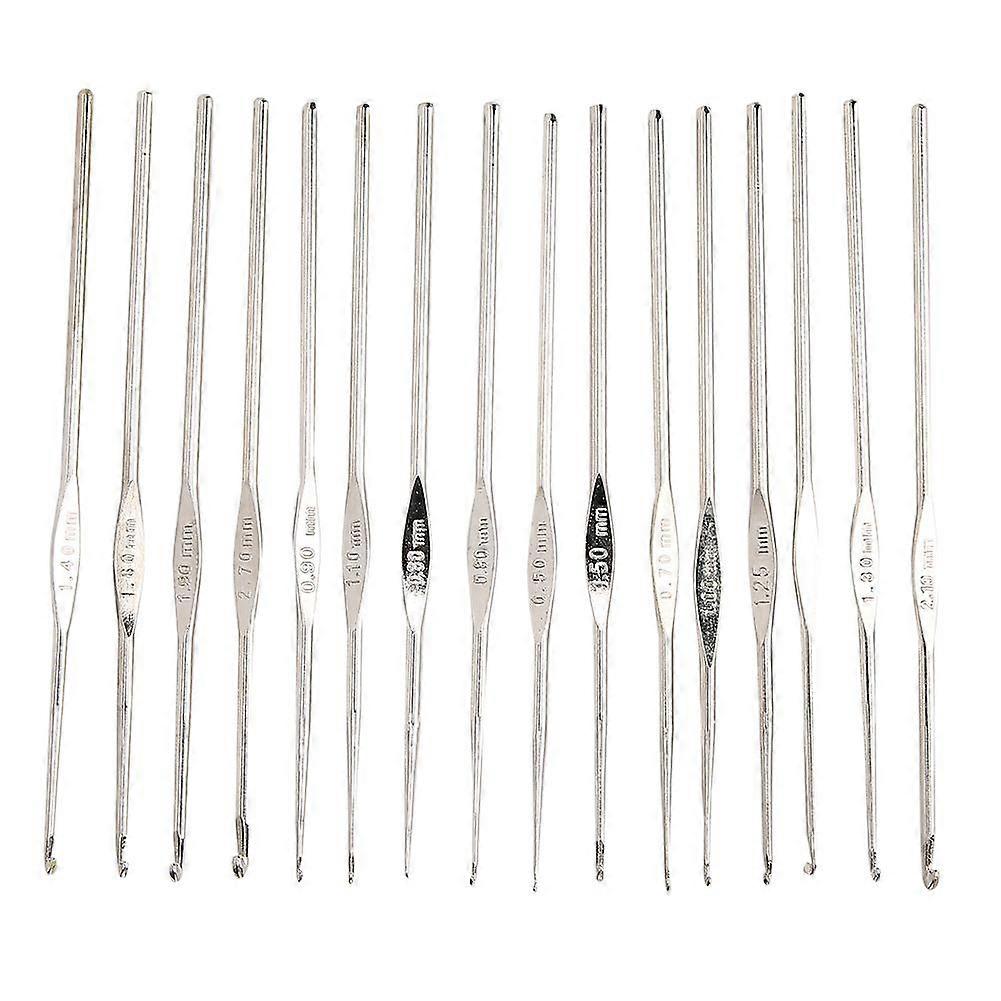 2025 Último modelo 16Pcs/Set Suéter de ganchillo de encaje Aguja de tejer DIY