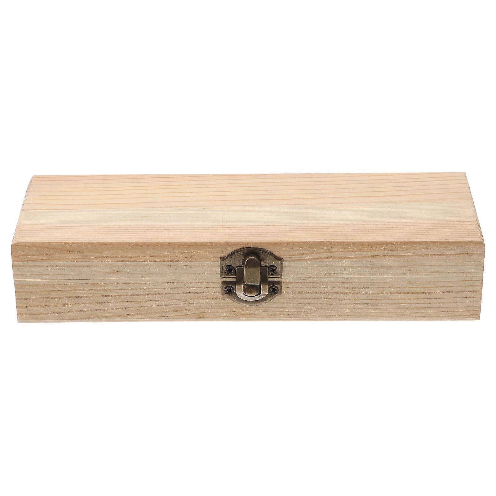 Wooden Pencil Case with Sturdy Lid, Designed for Longevity and Daily Convenience