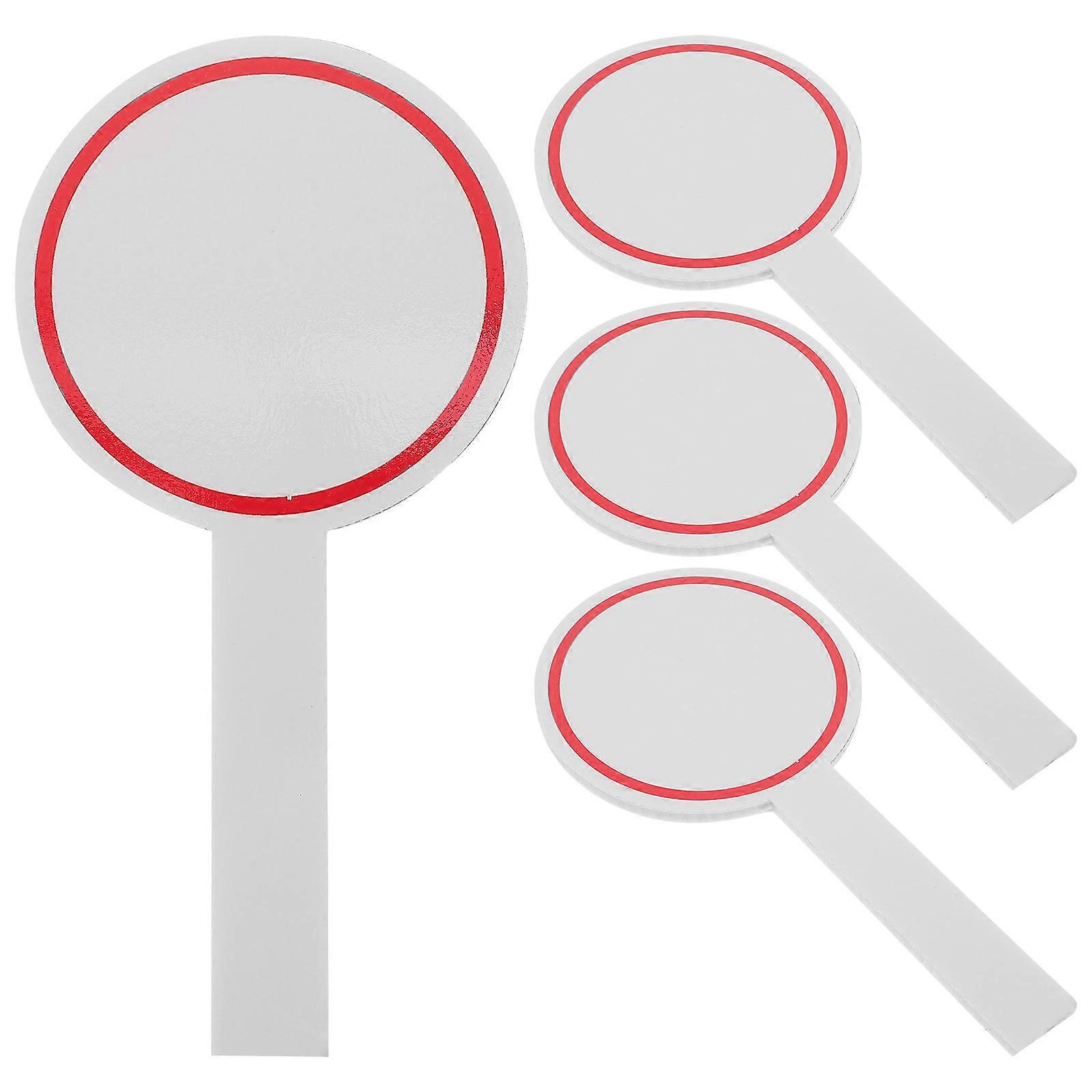 4pcs Writable Foam Scoreboards for Judges Blank Voting Boards, Auction Paddles & Dry Erase Whiteboards for Easy Use