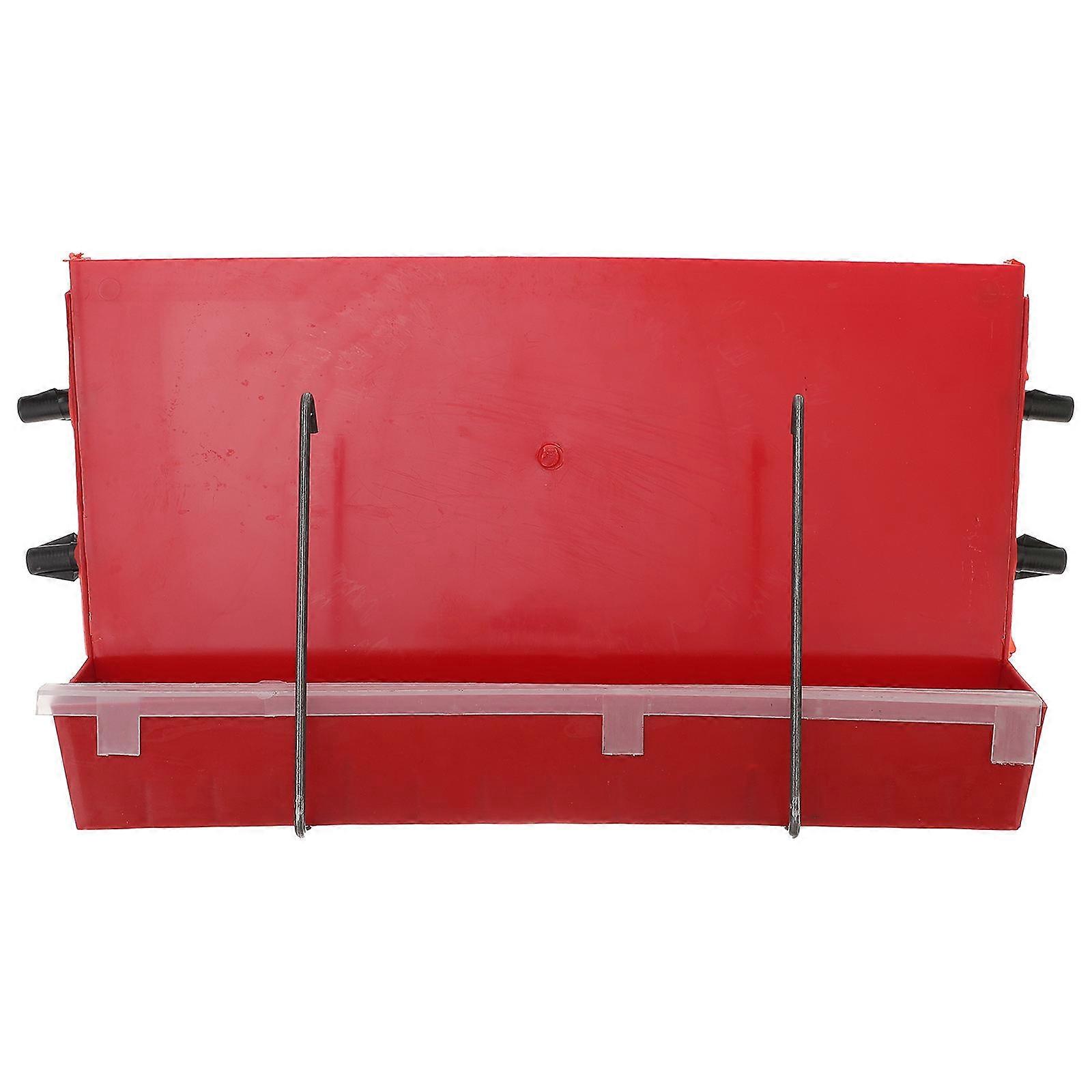 Automatic Quail Feeding Box, Durable Ladder Style Feeder for Lightweight Dispensing, Washable Cage Accessory with Fixed Hook for Easy Installation