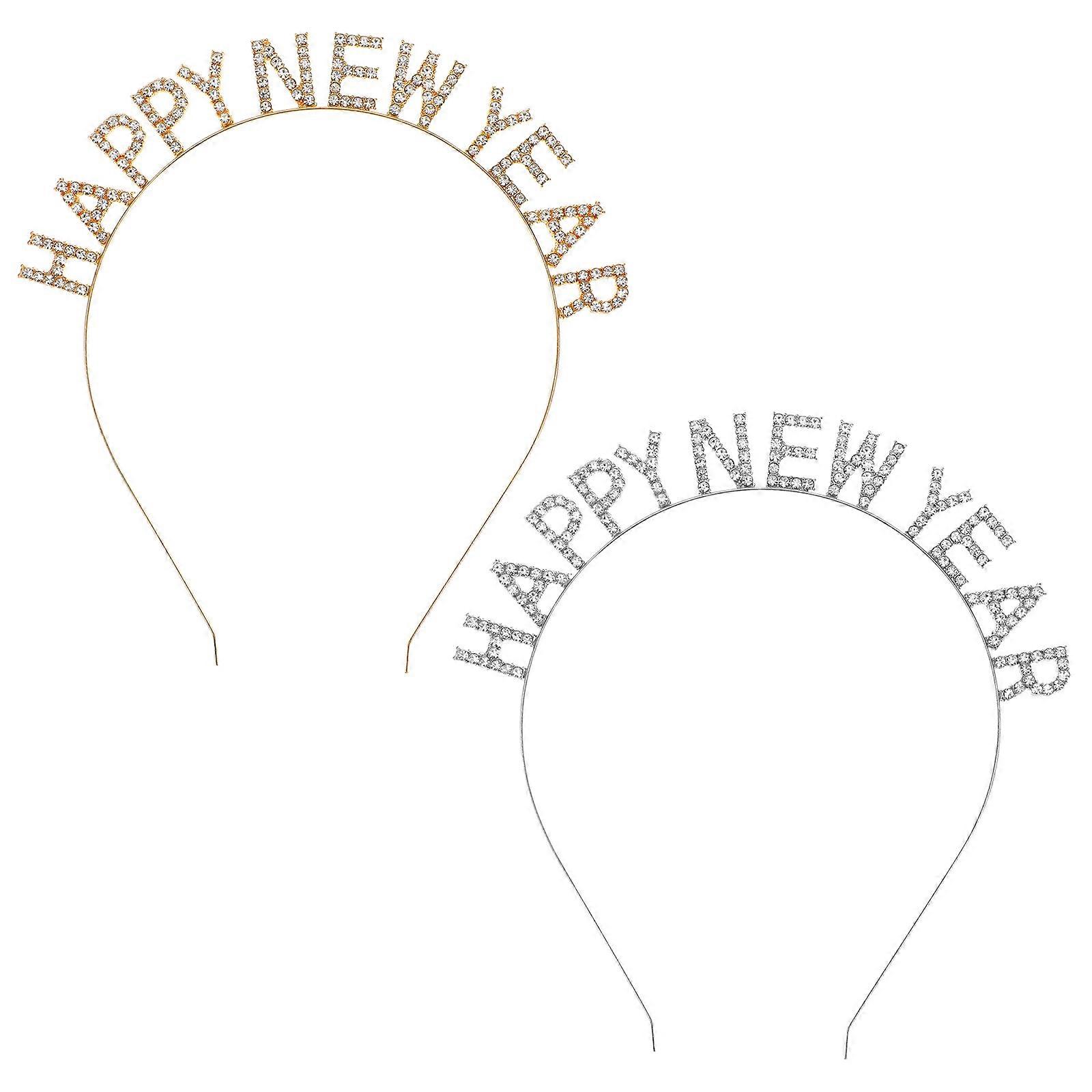 Beautiful Rhinestone Hair Hoops for New Year Parties, Comfortably Designed