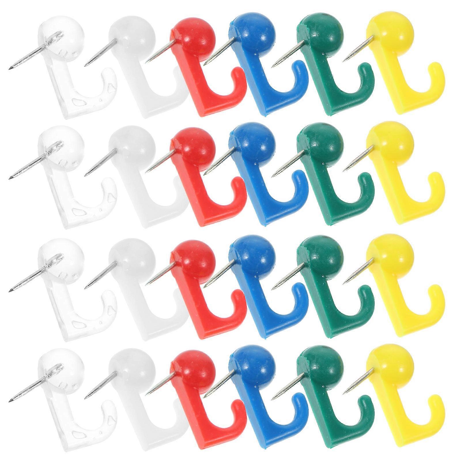 Decorative Pushpin Thumb Tack Hooks Photo Wall Decoration Craft Activities Simple Design PP And Aluminum Alloy 100Pcs