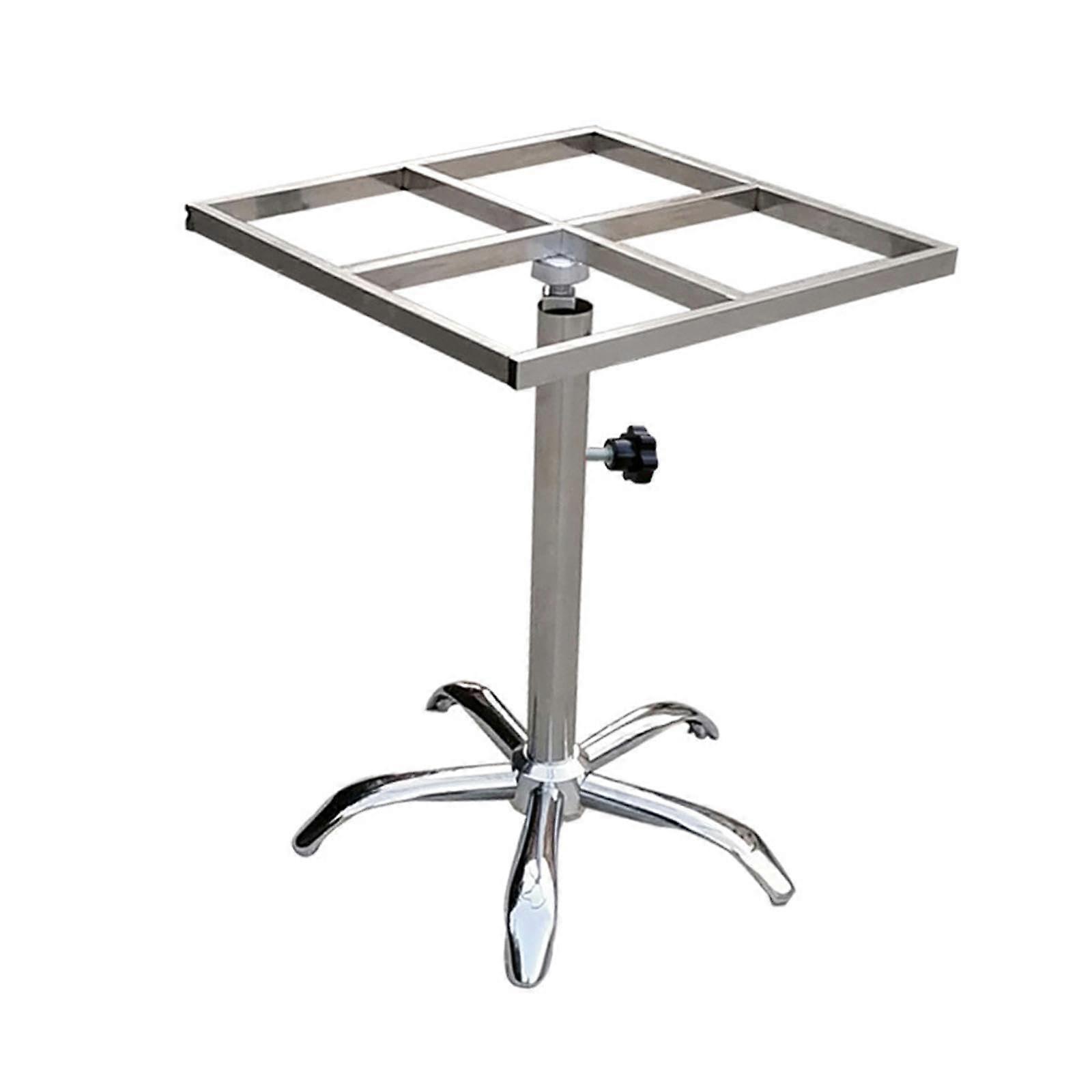 Rotating Paint Rack with Wheels, Movable Stable Turntable Paint Stand, 500mmx500mm
