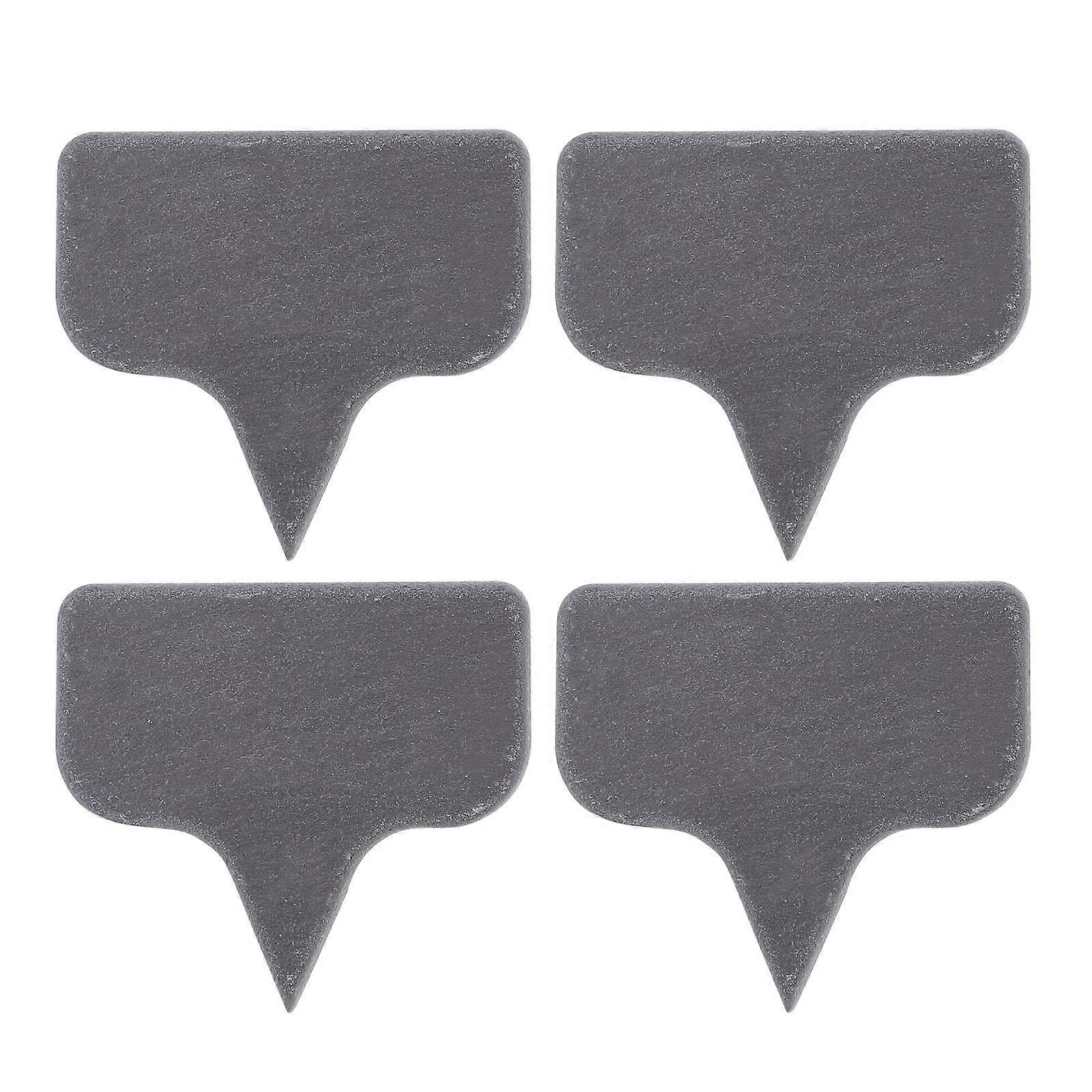 Cake Toppers for Decor Black Color Easy to Use with Chalk Suitable for Home and Bakery 4pcs